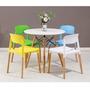 Madera de haya-silla enrollable para CENA, Silas de plástico - Product Image 3