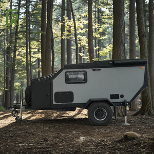 Mini camping-car de luxe 4x4 en fibre de verre et aluminium, remorque utilitaire pour le camping hors route, les activités de plein air et les voyages - Product Image 3