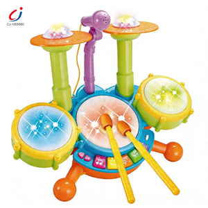 Clavier musical multifonctionnel <span class=keywords><strong>pour</strong></span> bébé Chengji, batterie, microphone, jouet éducatif musical interactif <span class=keywords><strong>pour</strong></span> jouer et apprendre - Product Image 1