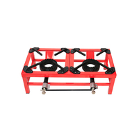 Réchaud à gaz double brûleur portable pour camping, pique-nique et cuisine en plein air