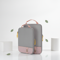 Sac de voyage Oxford à compression pour bagages, valise rétractable avec fermeture éclair, sac à vêtements léger et tendance