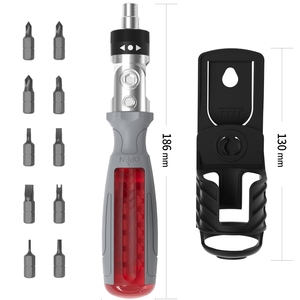 Destornillador de trinquete magnético multiángulo Glede de alta calidad con mango de polipropileno, juego de herramientas de 10 en 1 para uso doméstico, grado DIY, OEM - Product Image 1