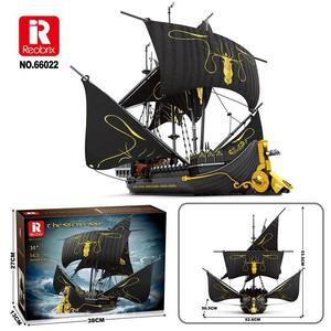 Reobrix 66022 1421PCS Bateau <span class=keywords><strong>pirate</strong></span> en blocs de construction, ensemble de construction à assembler pour garçons, briques de modèle, jouets pour enfants, cadeau - Product Image 6