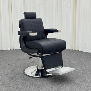 Fauteuil de Barbier Professionnel de Luxe Robuste, Hydraulique et Inclinable, Réglable pour Salons de Coiffure et Spas Commerciaux - Product Image 3