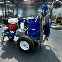 Machine à traçer les lignes à pousser à la main avec une largeur maximale de 20 cm pour le marquage routier et autoroutier
