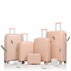 Juego <span class=keywords><strong>de</strong></span> Maletas <span class=keywords><strong>de</strong></span> <span class=keywords><strong>Viaje</strong></span> <span class=keywords><strong>de</strong></span> 5 Piezas <span class=keywords><strong>de</strong></span> Gran Capacidad, Material PP, Impermeables, Antirrobo, con Candado <span class=keywords><strong>de</strong></span> Combinación - Product Image 3