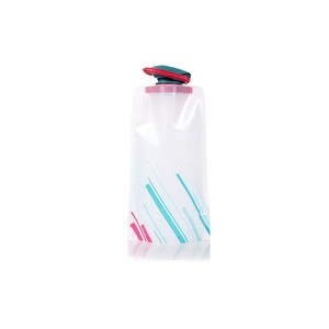 Poche à eau d'extérieur pliable et portable de 600 ml pour le camping, la randonnée, le cyclisme et la plage - Product Image 5