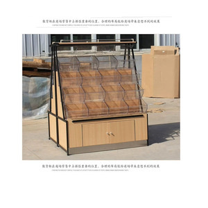 Estante de exhibición de madera para dulces, estante acrílico para exhibición de aperitivos y comestibles, para <span class=keywords><strong>supermercado</strong></span> - Product Image 6