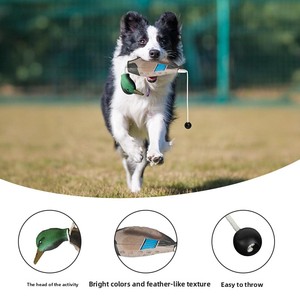 Juguete de parachoques de pato de dibujos animados, interactivo, de tamaño mediano, herramienta de entrenamiento para animales pequeños, para enseñar patos mallard y aves acuáticas - Product Image 5