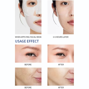 Mới Giữ Ẩm Qua Đêm Hydrogel Sinh Học Collagen Lớp Sâu Tấm Trên Khuôn Mặt Đặc biệt Cho Khô Thắt Chặt Khuôn Mặt Làm Giảm Lỗ Chân Lông - Product Image 2