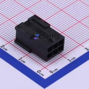 430200601 Housing (Wire-to-Board / Wire-to-Wire) P=3mm Connector 2x3P 3mm Micro-Fit (MX 3.0) 3mm - Product Image 2