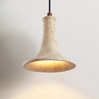 Lustre de chevet rétro médiéval pour chambre à coucher, suspension créative en pierre à LED, lumière chaude, installation pour maison, CRI élevé 95, 20000 heures
