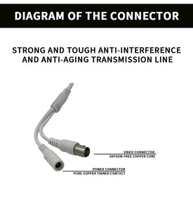 Caméra de Surveillance HD AHD CCTV Étanche Audio 4K 5 MP, Objectif Grand Angle 3,6 mm Type Bullet - Product Image 5