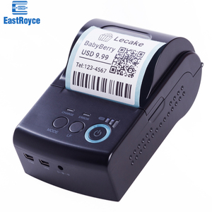 Impresora Portátil de Etiquetas de Códigos de Barras Bluetooth ER-5801 Compatible con Android IOS Interfaz USB RS232 Papel Máximo de 58 mm Uso con <span class=keywords><strong>Loyverse</strong></span> - Product Image 2
