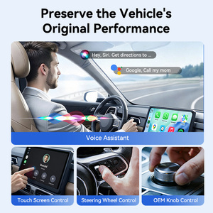 Adaptador Inalámbrico CarPlay Mini Ultra con Indicador LED, Emparejamiento Automático, Compatible con <span class=keywords><strong>Apple</strong></span> CarPlay con Cable y Android Auto, para Proveedores de Carlinkit - Product Image 4