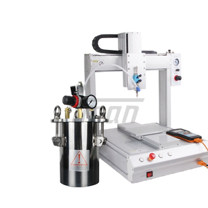 3 Axis Automatic Glue Dispensing Machine AM 8021 Single <b>Fluid</b> Valve 5L Stainless Steel Tank Handheld Controller For Epoxy UV Sil - Product Image 3