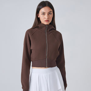 RUIQUWIN OEM invierno nuevas mujeres cómodo cálido algodón francés Terry cremallera completa mujeres cremallera completa chaquetas con capucha - Product Image 2