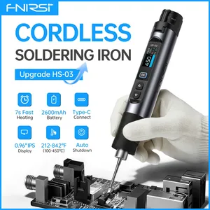 Kit de fer à souder sans fil de type C HS-03, écran 0,96 pouces, arrêt automatique, batterie 18650 rechargeable, portable - Product Image 1