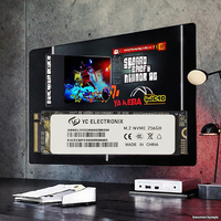 SSD Internal Gaming Heatsink Gen4 NVMe PCIe 4.0 M.2 2280 500GB 2TB Solid State Hard Drive untuk Komputer Desktop