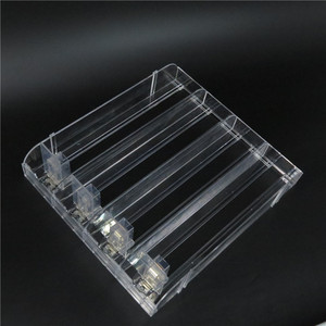 Organizador de Tienda Hookei, Bandeja Expositora con Sistema Automático de Empuje por Resorte para Latas, Soporte de Estante con Empujador - Product Image 1