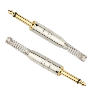 ปลั๊กเสียงโมโน 6.35 มม. ชุบทอง แบบเชื่อมต่อสำหรับไมโครโฟน - Product Image 4