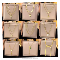 Pendentif Cœur Unisexe en Laiton Plaqué Or 18K PVD de Haute Qualité, Design Géométrique Classique, Chaîne Figaro – Idéal Anniversaire – Vente Flash