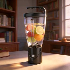 1000ml Mini Portable Juicer Blender, Electric Rechargeable Fruit Juice Mixer, Personal Blender for <b>Baby</b> Food Outdoor Sports - Product Image 1