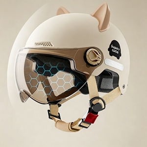 Casco de Bicicleta/Motocicleta para Niños, Medio Casco, ABS, con Certificación DOT y Ajustador, Venta al Por Mayor - Product Image 3