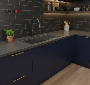 Fregadero de Cocina de Acero Inoxidable Premium 304, Hecho a Mano, de Una o Dos Cubetas, Diseño Moderno y Duradero, OEM - Product Image 1