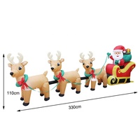 Père Noël gonflable géant, modèle de Père Noël gonflable avec sac cadeau pour la décoration de Noël