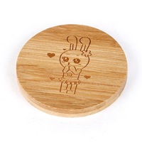 Custom Logo Wooden Hand Pocket Makeup Mirrors Portable Round Eco-friendly Bamboo Pocket Small Beauty Cosmetic Frame Mirror