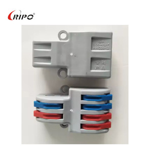 บล็อกเทอร์มินัลแบบ T สำหรับอุปกรณ์เชื่อมต่อ รูปแบบการเชื่อมต่อ 2 เข้า-4 ออก เชื่อมต่อสายไฟเฟสของวงจรสองวงจร - Product Image 5