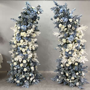 Nouvelle conception Grande <span class=keywords><strong>arche</strong></span> de fleurs rose <span class=keywords><strong>Arche</strong></span> de fleurs en métal avec support pour mariage et fête Toile de fond Écologique Fait à la main - Product Image 4