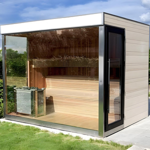 <span class=keywords><strong>Sauna</strong></span> personalizzata e Design Set bagno vapore esterno piccolo e freddo tuffo per il giardino di casa - Product Image 6