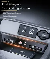 Stasiun Pengisian Daya Mobil Vtear Dual 45W Kabel Retractable Aksesoris Interior Mobil Untuk Honda CIVIC 2022-2025