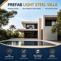 Casa Prefabricada, Villa de Estructura de Acero Duradera con Diseño de Bajo Mantenimiento para Proyectos Residenciales Privados e Inversionistas