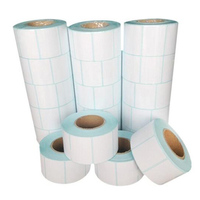 Rouleau d'étiquettes d'expédition thermosensibles Double Tree 4x6 en papier thermique brillant ECO, résistant à l'alcool, dédié aux entrepôts frigorifiques