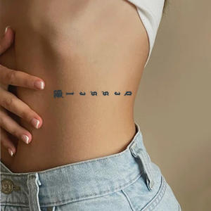 Tatouage temporaire gothique foncé, tatouage semi-permanent, imperméable, dure 2 semaines, tatouage réaliste à base de plantes pour le <span class=keywords><strong>bras</strong></span>, l'épaule - Product Image 3