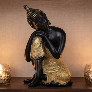 รูปปั้นพระพุทธรูปหลับ พระพุทธรูปเรซิ่น พระพุทธรูปไทย พระพุทธรูปสำหรับตกแต่งโต๊ะ พระพุทธรูปสำหรับสมาธิ ของตกแต่งบ้าน ขายส่ง - Product Image 6