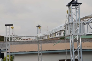 ไฟเวทีดนตรีสำหรับคอนเสิร์ตกลางแจ้งพร้อมฝาครอบหลังคา <span class=keywords><strong>PVC</strong></span> สำหรับแขวนลำโพง - Product Image 5