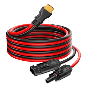 JYX настраиваемый <span class=keywords><strong>XT60</strong></span> Разъем солнечной панели 1FT 10AWG <span class=keywords><strong>XT60</strong></span> штекер с гнездовой зарядкой RV складной портативный жгут провода питания медь - Product Image 1
