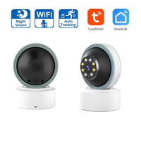 OEM ODM Tuya 3MP 360 °   Caméra IP WiFi avec vision nocturne couleur, alerte de mouvement, audio bidirectionnel, stockage sur le cloud TF pour la sécurité