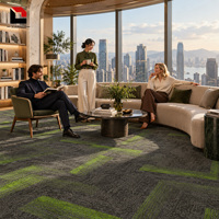 Tapis en nylon 100 % haute résistance, sensation au toucher silencieuse et confortable, insonorisant et résistant à la compression pour les zones à fort trafic ODM/OEM