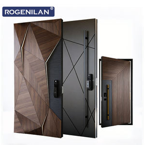 ROGENILAN, principaux fournisseurs chinois de portes d'entrée principales en aluminium sculpté 3D, portes d'entrée extérieures antivol, portes de sécurité - Product Image 6