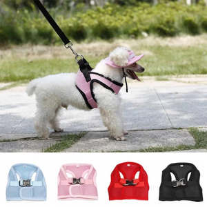 Arnés de malla transpirable sin aprietos C024 para perros, de lona de poliéster XXL, con diseño de paso fácil para cierre, para perros pequeños y medianos. - Product Image 3