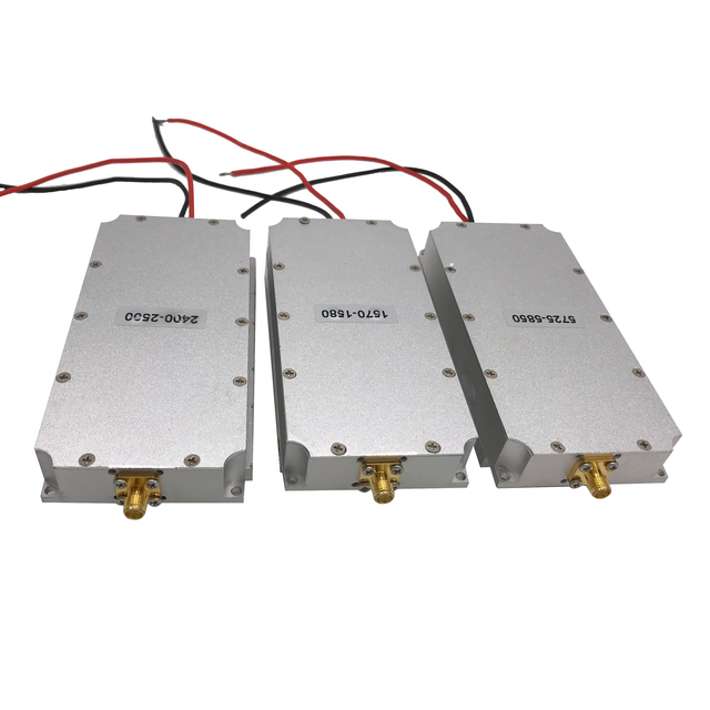 YIZE Durable Power Amplifier Module UAV Counter 40W 1.5G/2.4G/5.8G Anti-Drone RF Module
