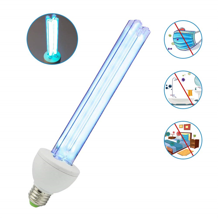 UVC кварцевая лампа дневного света 25W UVC лампа 110 вольт E26/E27 253.7nm (без озона)