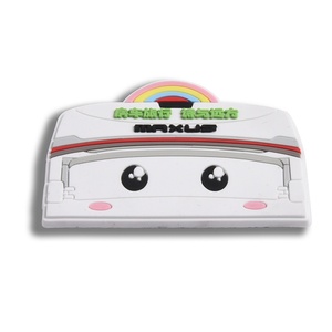 Customized Cute Cartoon Car Shape PVC Silicone <b>Kids</b> Fridge <b>Magnets</b> - Product Image 3