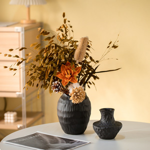 Nuovo Vaso Idroponico Creativo in Ceramica Stile Wabi-Sabi Orientale, Semplice ed Elegante per Soggiorno, Complemento d'Arredo <span class=keywords><strong>di</strong></span> Alta Gamma per Composizioni Floreali Secche - Product Image 4