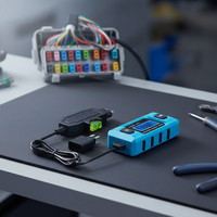 Probador de Corriente para Fusibles Automotrices de 12V para Autos OLIVER, Analizador de Fugas y Herramienta de Detección de Fallas